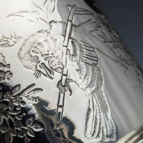 英國古董鍍銀餅乾桶 WWHarrison & Co